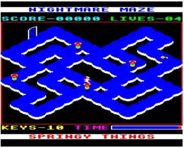 Nightmare Maze (1985)(Blue Ribbon) screen shot game playing